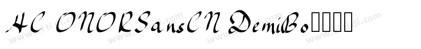 HC ONORSansCN DemiBo字体转换